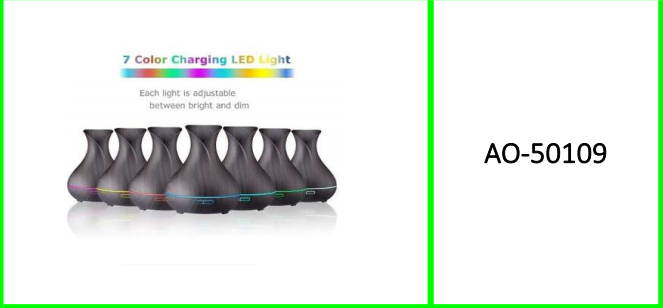 Aorlis Night Light Humidifier With 7LED  Light Mode
