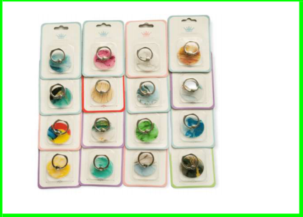 Round Shaped Phone Holder With Silver  Ring Buckle