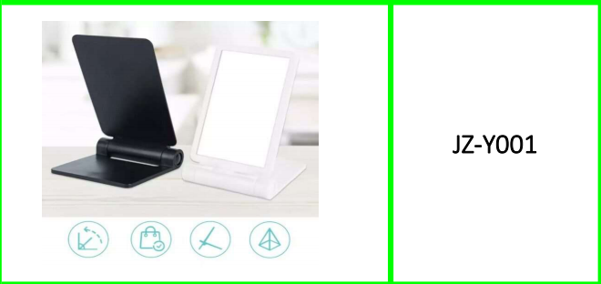 Desk Holder Cell phone Tablet With  Portable Makeup Mirror