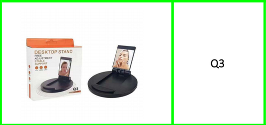 Pocket Mirror Foldable Adjustable  Desktop Stand Support