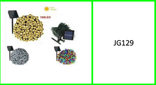 Solar Powered LED Fairy Lights Warm  White/RGB And White 100 Bulb 10M