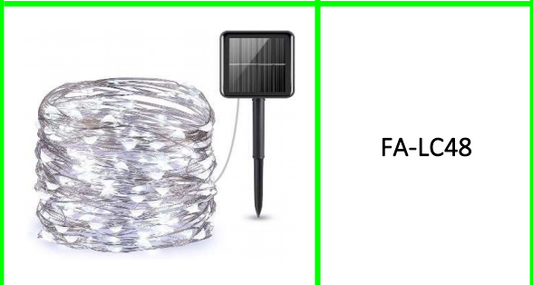 Solar Powered Copper Wire Fairy Light  200 LED White Light 20M