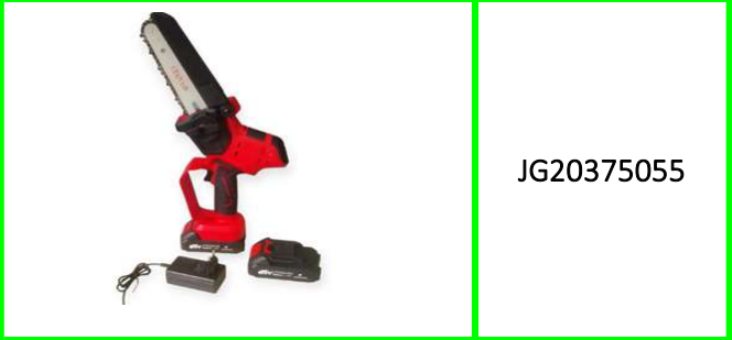 Jiageng Cordless Chain Saw with 2 x  25V 7500mah Battery