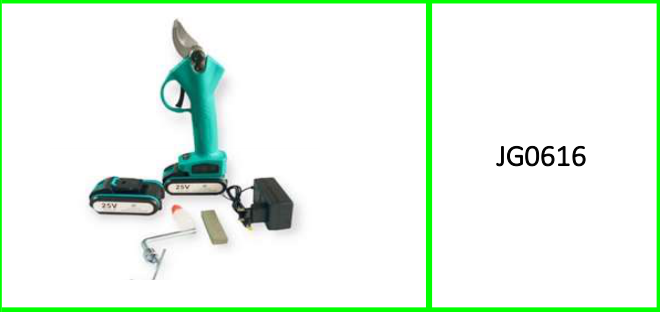 Electric Pruning Shear With Two 25V  Batteries