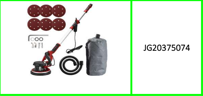 Jiageng Electric Drywall Sander 225MM  Wall Grinding Machine 1390W