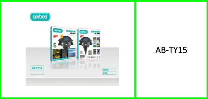 Aerbes Solar Powered Garden Light