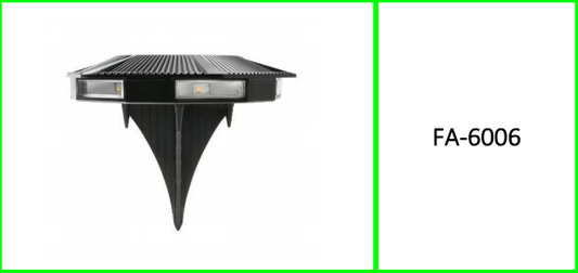Outdoor Solar Sensor Ground Wall  Mounted Lamp 6LED