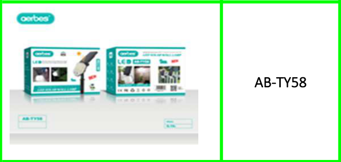 Aerbes Solar Powered Wall & Spike  Lamp with Remote Control