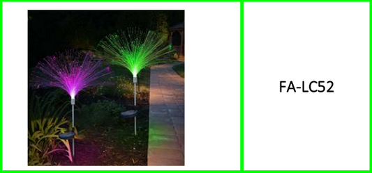 Solar Powered Triple Layer Fiber Optic  Light 2pcs