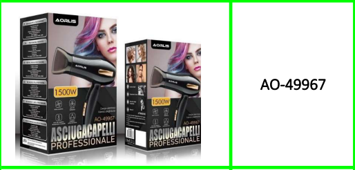 Aorlis 1500w Professional Hair Dryer