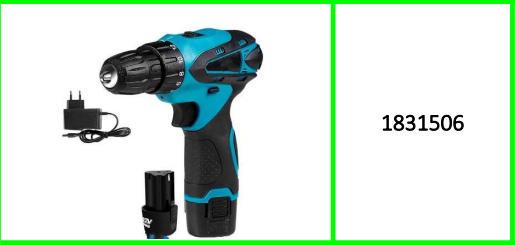 12V Cordless Lithium Eletric Drill Set