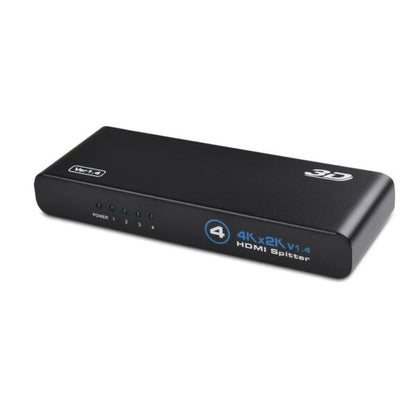 1×4 HD Splitter 4K x 2K @30Hz & 1080p HD 1.4 Deep Color 3D Plug & Play Auto EDID 4-Port
