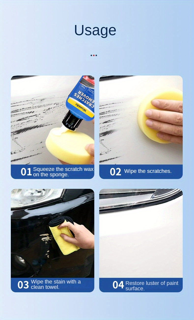 Scratch Remover  a Compound for Polishing And Restoring Car Paint  Eliminates Swirls And Imperfections While Enhancing The Shine of Glass  Steel  And Metal Surfaces   3.4 Ounces / 100 Milliliters
