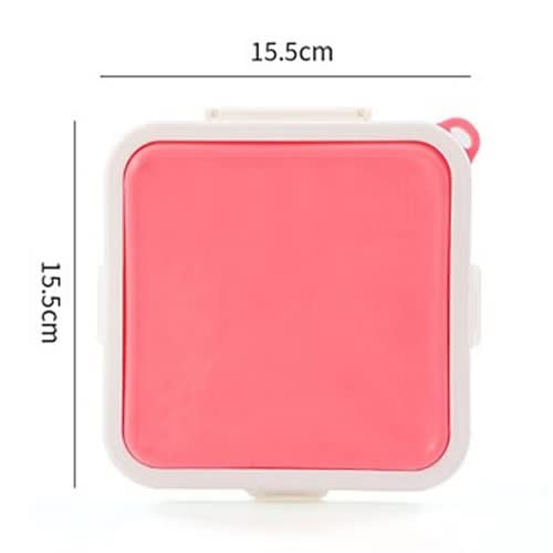 Sandwich Storage Box Reusable Silicone Lunch Box Food Storage Case Microwave Safe Lunch Box Food Container Sandwich Boxes