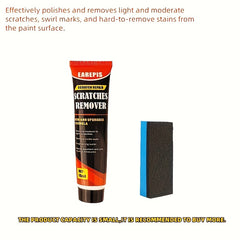 Car Scratch Repair Wax: Quickly Removes  Polishes & Restores Paint – Ideal for Motorcycles  SUVs  Boats Trucks or RVS. Includes Free Sponge  Car Scratch Remover Paint  Remove Scratches From Car  Car Waxing Pads  Scratch Car Remover  Car Scratches Remover