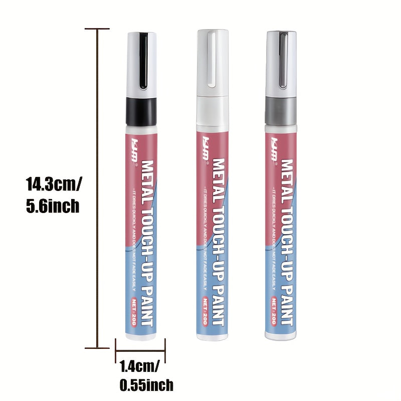 Multi Functional Touch Up Pen for Repairing Scratches on Metal And Stainless Steel Surfaces  Fixing Paint Chips And Damage  Waterproof And Fade Resistant  Suitable for Restoring Paint in Bathrooms And Kitchens. Available in Black  White  And Gray
