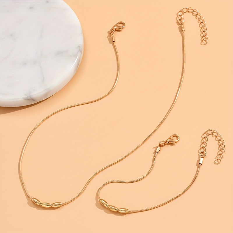 1pc of Vintage Style Golden Collarbone Chain Bracelet  Suitable for Daily Wear And Festive Occasions.