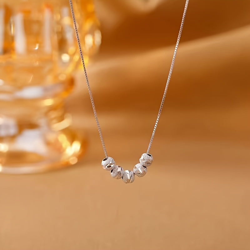 A Lesser than luxury  18 carat Bead plated  Stainless Steel Necklace Is Suitable For Women To Wear In Their Daily Lives Or As Gifts