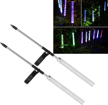 FA-LC35 Solar Powered Acrylic Bubble Column RGB Light 2pcs