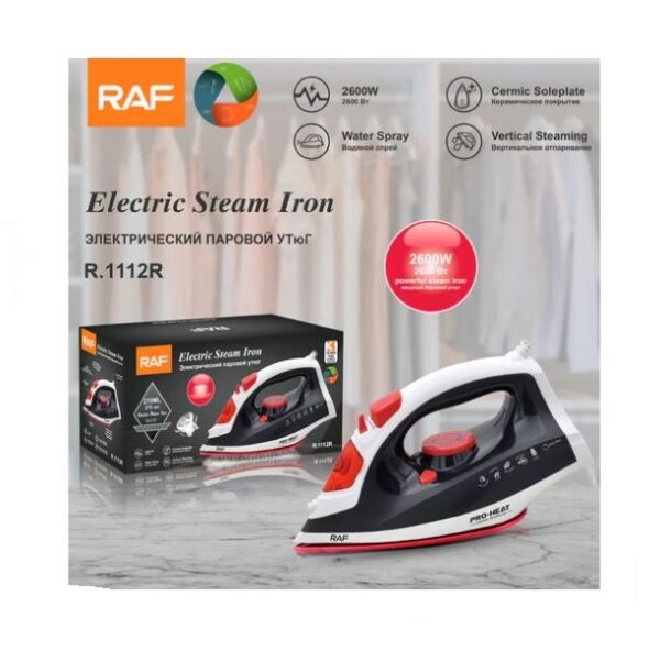 RAF R.1112R Electric 2600W Steam Iron 270ML