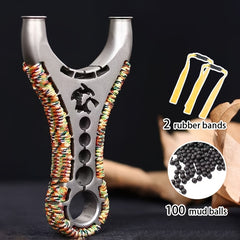 1pc  New Flying Tiger and Howling Wolf Slingshot  Inspired by Wolverine  Made of Stainless Steel  Suitable for Beginner Practice  with Rubber Bands and Clay Ball