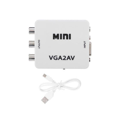Treqa HDV-555 VGA To AV Converter Adapter