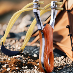 4pcs Heavy Duty Slingshot Launcher Kit with Quick Press Elastic Bands   Ultra Lightweight Design  Ergonomic Grip & Safety Lock System   Ideal for Target Shooting  Fishing  Camping   Perfect Gift for Adults  Teens  Outdoor Enthusiasts (Birthday  Christmas