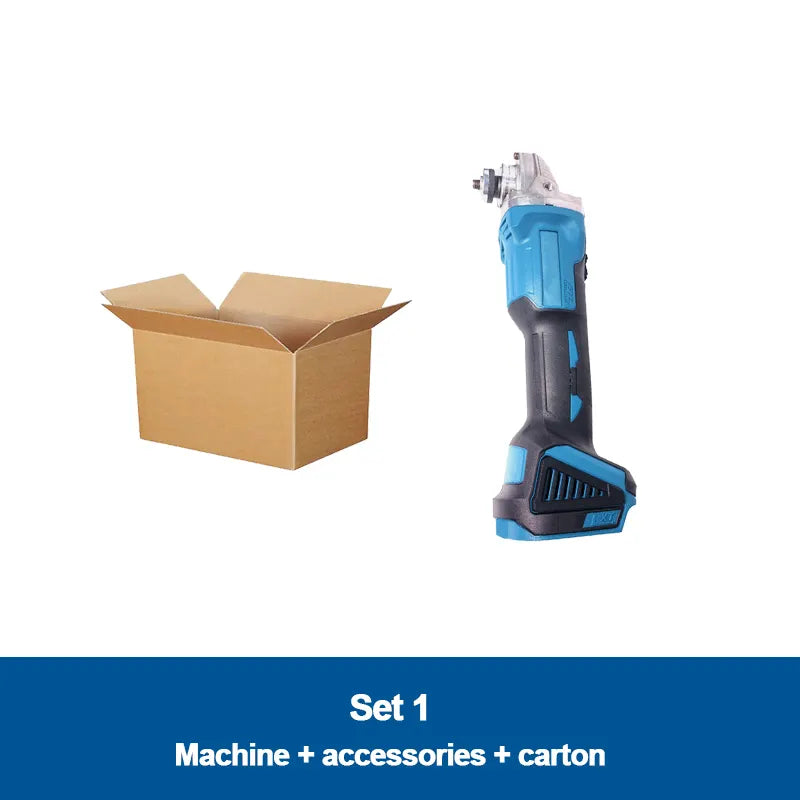 Brand Electric Tools 21V Li-ion Battery Operated Cordless Angle Grinder with Dual Battery Pack