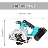 20V Electric Hand Saw, 4.0Ah Battery, 6-1/2 Inch, 1000W Saws For Woodworking with Fast Charger, 2 Blades for Wood, Plastic, Soft Metal and Tile Cuts