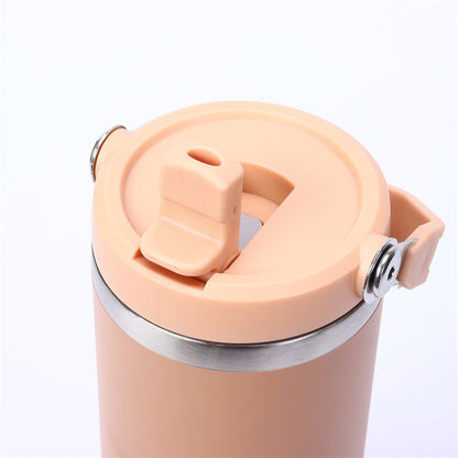 Stainless Steel Insulated Cup Cold Coffee Cup Car Straw Car Cup