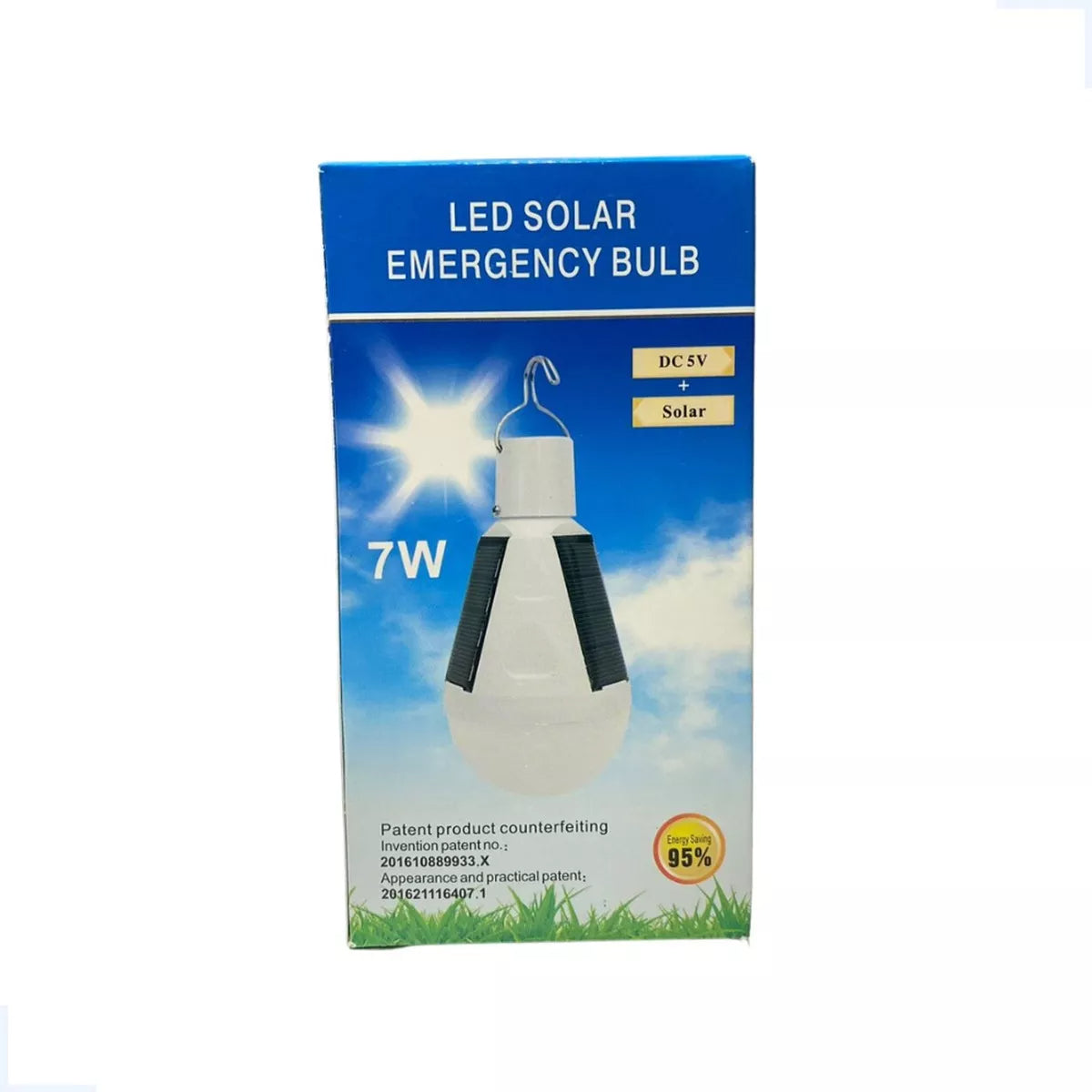 LED Solar Emergency Camping Lamp 7W White 110V/220