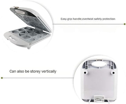 Electric Biscuit Maker, Cake Snack Cookie Machine, Non Stick Mold, Creative Quick Breakfast Kitchen Tools, for Baking, Kitchen, Oven