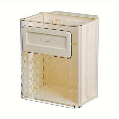 Kitchen Trash Can, Closet Door Hanging Garbage Can, Wall Mounted Stick-on Storage Bucket