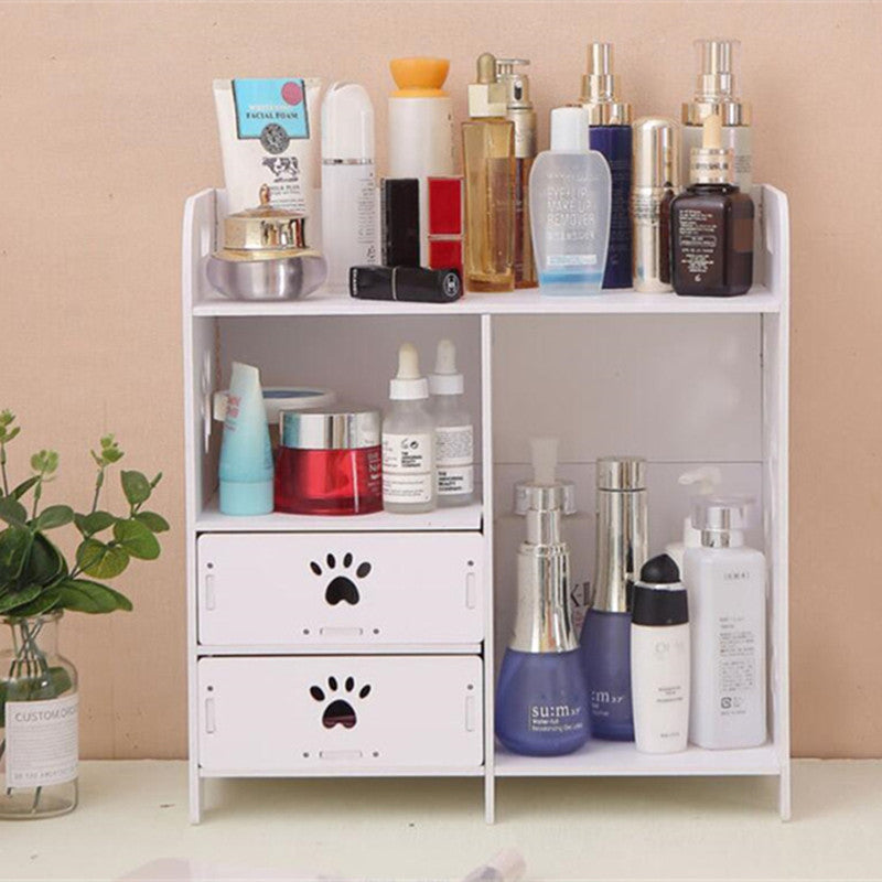 makeup storage rack