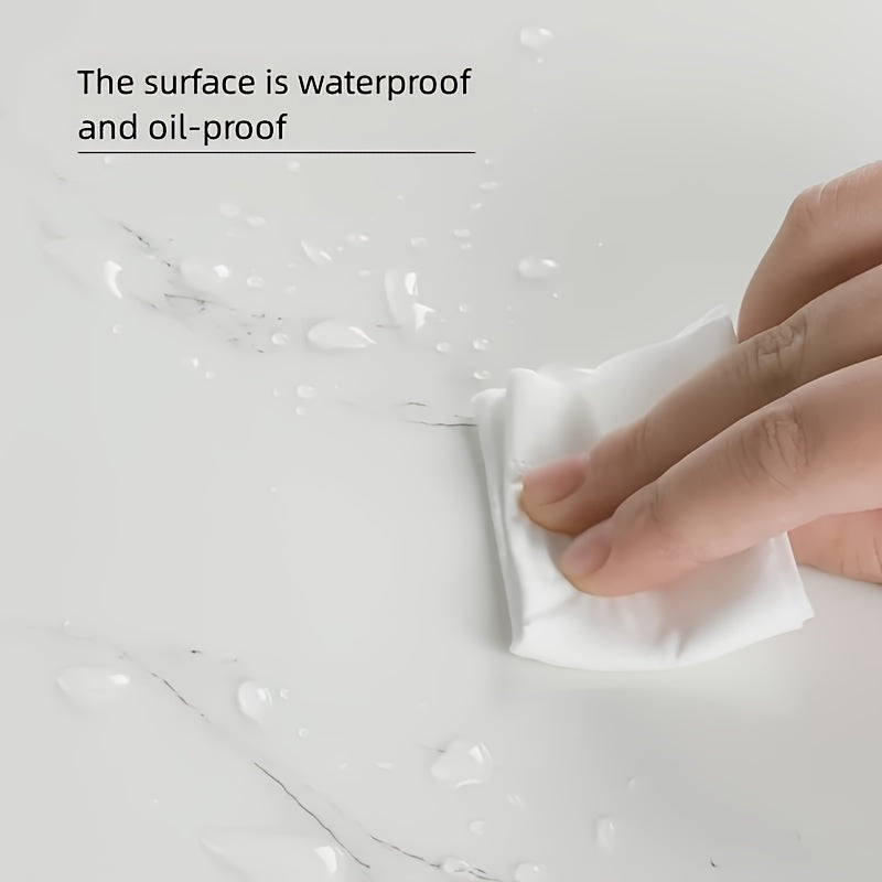 36pcs Peel & Stick Large Marble Tile Sheets   Glossy PVC/PE Vinyl  Ceiling & Wall Panels with Bohemian Cloud Pattern  ///  Bathroom  Splashback  Wood Floor Covering (Easy Installation)