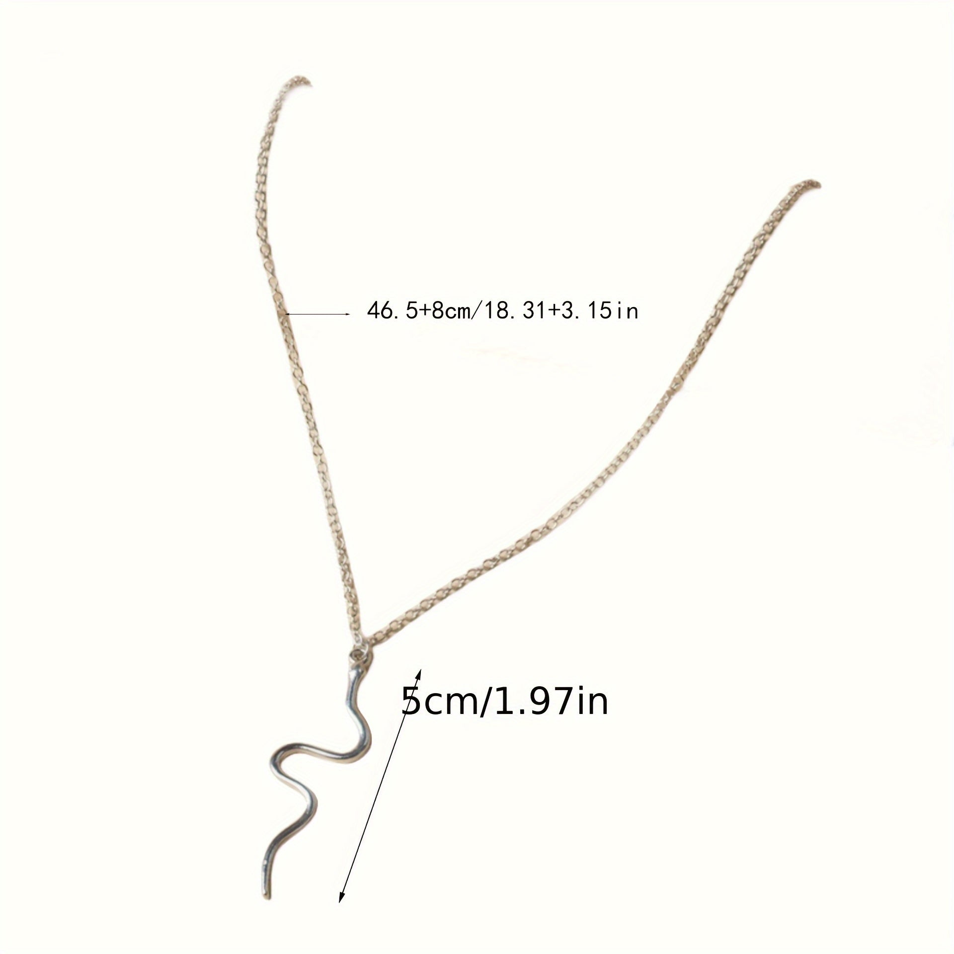 1pc Women'S Minimalist Snake Pendant Necklace   Rose Golden Plated Delicate Chain  Versatile Everyday & Vacation Jewelry  Year Round Elegant Gift for Valentine'S Day  Casual to Formal Wear  Snake Necklace  Choker Necklace For Women  Choker  Jewelry For Wo