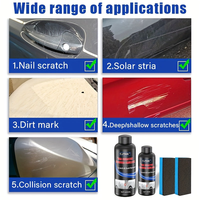 Car Scratch Remover Paint Care Tools Auto Scratches Repair Polishing Wax Swirl Remover Auto Paint Repair Abrasive Agent Anti Scratch Wax  Vehicle Scratch Removal  Easy Application  Quick Repair Solution  Premium Abrasive  Scratchresistant Coating
