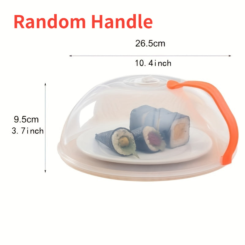 1pc Microwave Splash Cover   Transparent Microwave Food Cover with Anti Splatter Design  Heat Resistant Lid for Microwave  Oven  Slow Cooker   Reusable Airtight  Kitchen Splash Guard   Compatible With Microwave  Slow Cooker   Easy clean Surface   Id