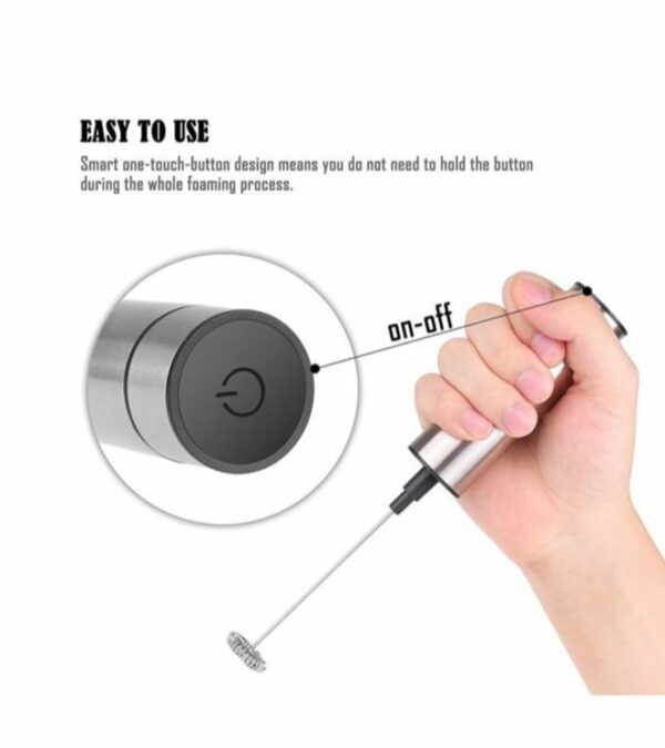 Aorlis AO-78200 Stainless Steel Battery Operated Milk Frother