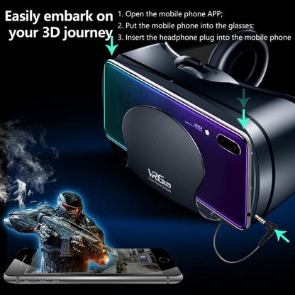 JG20375158 VRGPRO+ Virtual Reality Full Screen Visual Wide-Angle VR Glasses