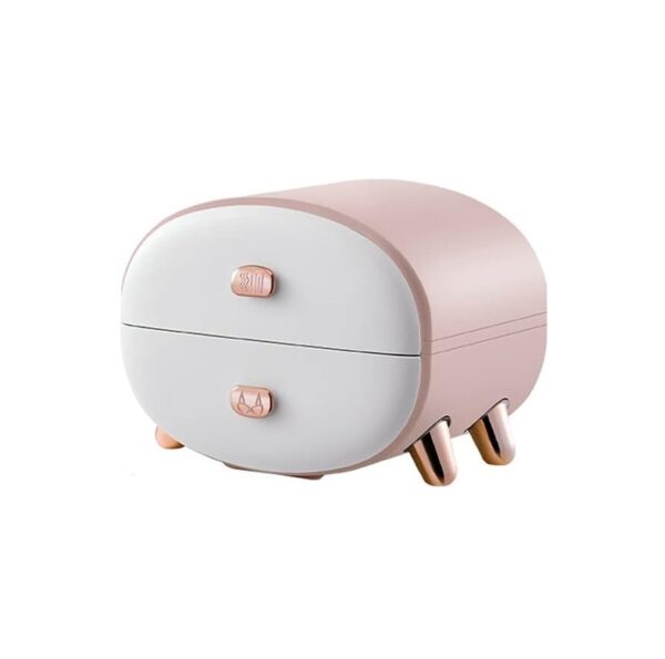 438803 Ectia Plastic 2 Drawer Storage Box For Small Items