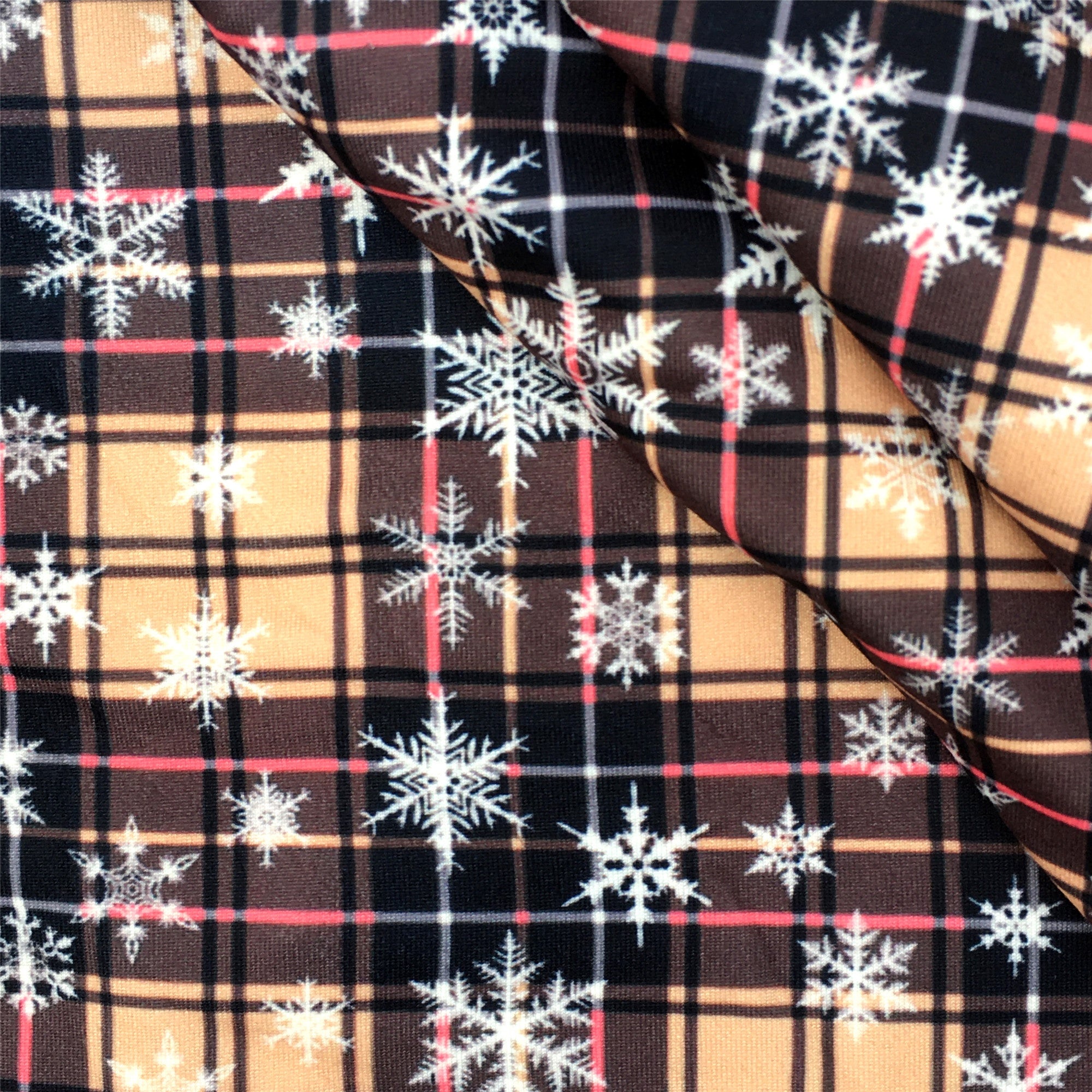 1pc Extra Large Christmas Plaid Fabric   Red  Golden  Brown  Green    Heavy Duty 100% Cotton Quilted Texture   for Holiday Crafts  Nurses Hats  Home Decor   Ideal For Beginners & Experts   Christmas Sewing Projects  Craft Supplies  Seasonal Decor