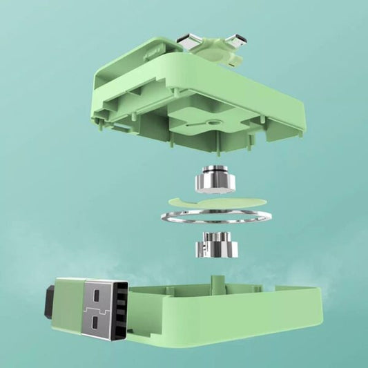 3 in 1 Portable Retractable Charging Cable Type C Micro USB Lightning for iPhone Android 1M