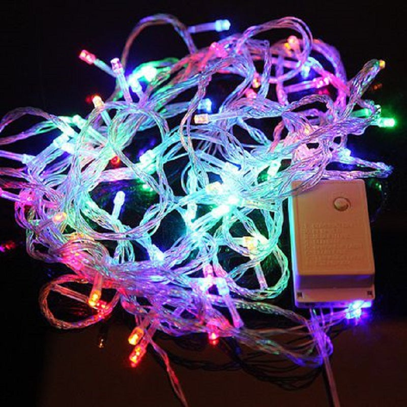 LED Inter-Connecting Clear Cable Fairy Light RGB 10M