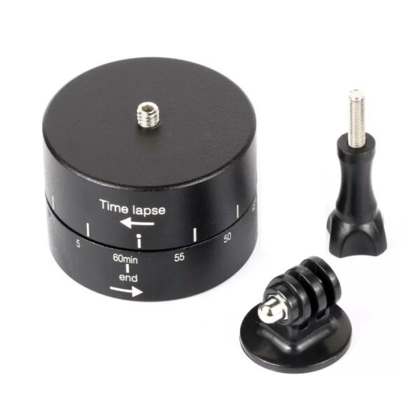 SE060 60min Delay Universal Panoramic Timing Pan/tilt 360-degree Rotation Gimbal for Camera Photography