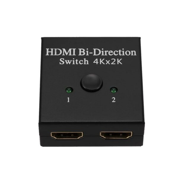 4K Switcher Splitter 2 Ports Bi-Directional 1×2 / 2×1 Switch Supports Ultra HD 1080P 3D HDR HDCP