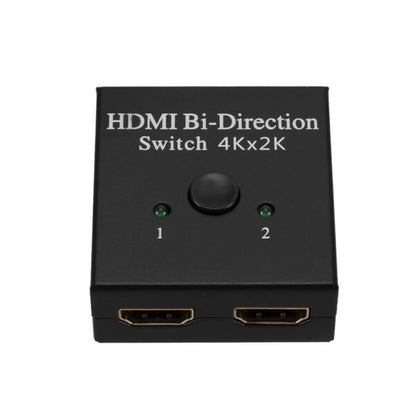 4K Switcher Splitter 2 Ports Bi-Directional 1×2 / 2×1 Switch Supports Ultra HD 1080P 3D HDR HDCP