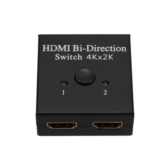 4K Switcher Splitter 2 Ports Bi-Directional 1×2 / 2×1 Switch Supports Ultra HD 1080P 3D HDR HDCP