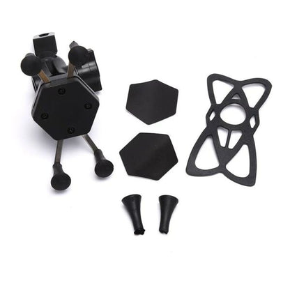 SE014 Universal X Grip Hex Waterproof Bracket Motorcycle Motorbike Phone Holder