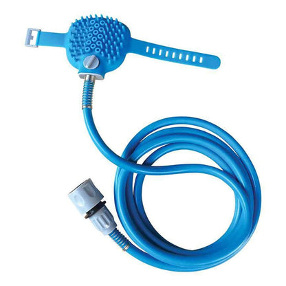 Jahan’s Premium Dog Wash Brush - Sprayer and Scrubber Tool in One - Indoor/Outdoor Dog Washing Supplies - Dog Grooming for Long and Short Haired Dogs and Cats - Dog Washing with Sprayer and Shower